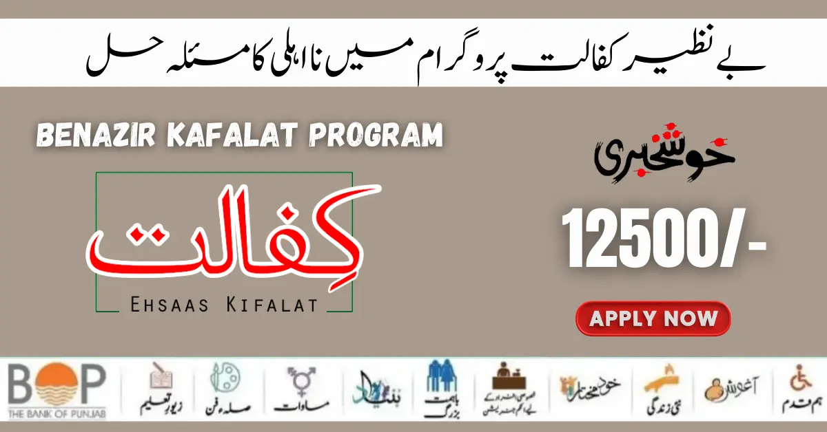 Government of Pakistan Start New Payment 8171 Web Portal Kafalat Program 