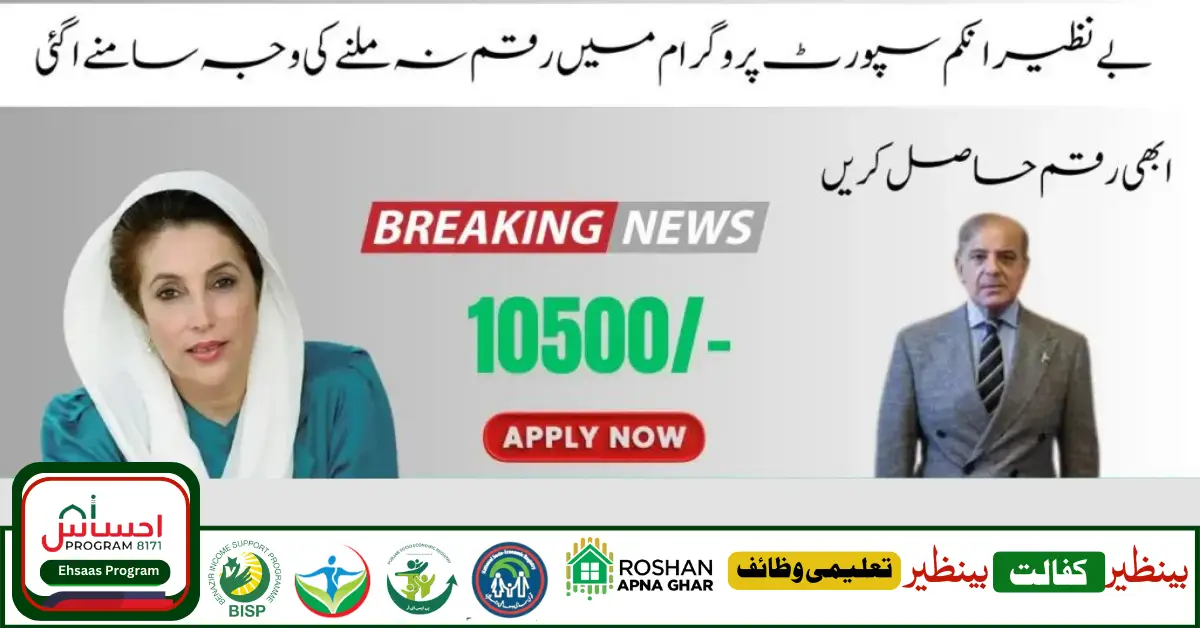 Benazir Income Support Program News Online Application Process 10500 For Poor People 