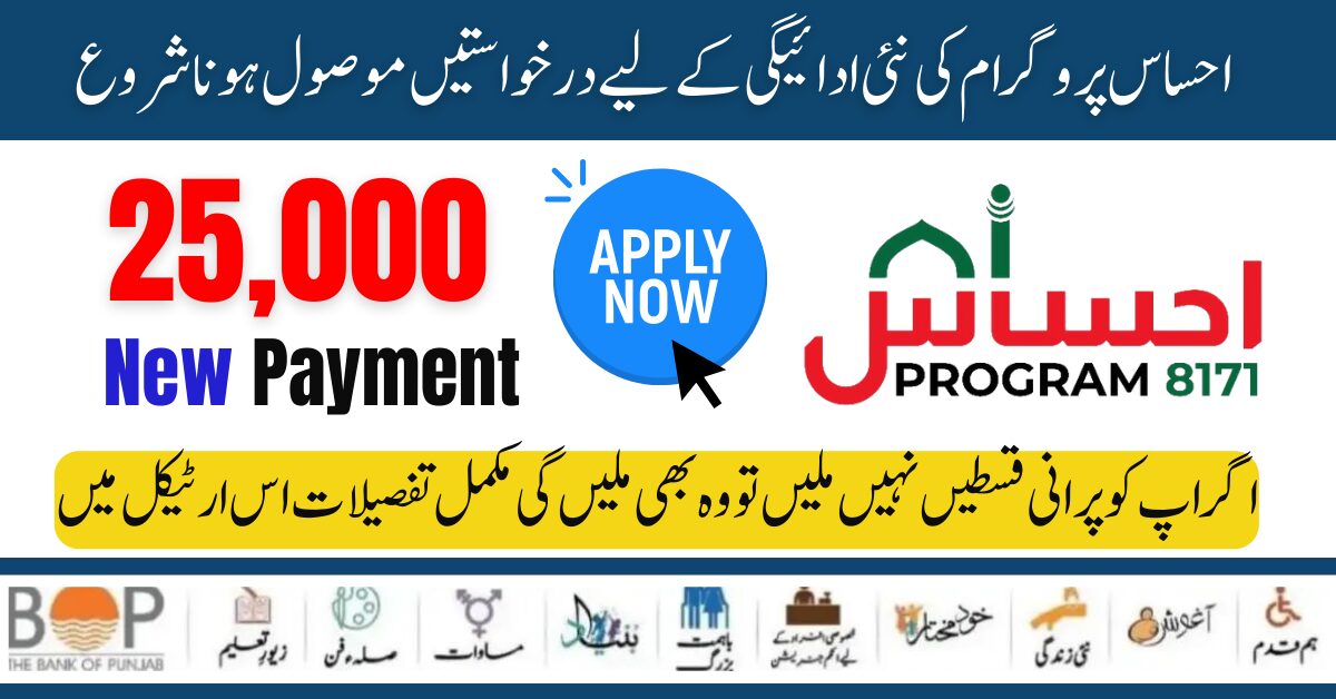 How To Get New Payment Ehsaas Program 25000 Online Registration Procedure Start 2024