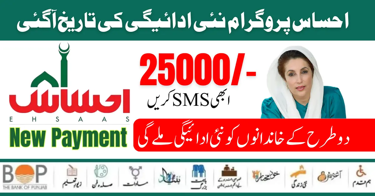 8171 Ehsaas Program New Payment 25000 SMS Service Start August 2024