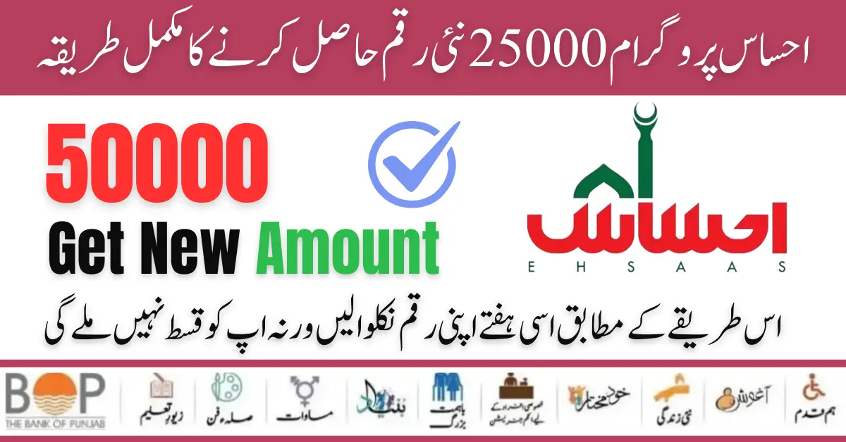 Ehsaas Program 25000 Get New Amount Latest Update 2024