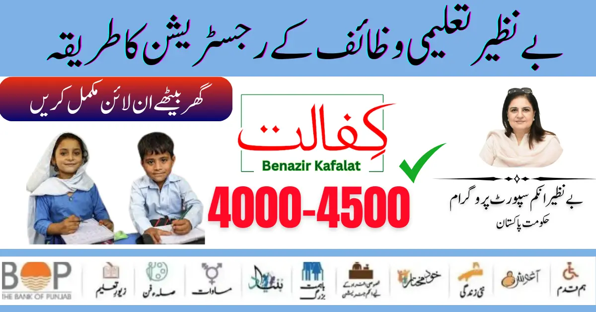 Latest News! Benazir Taleemi Wazaif 8171 Registration Through Portal Form  