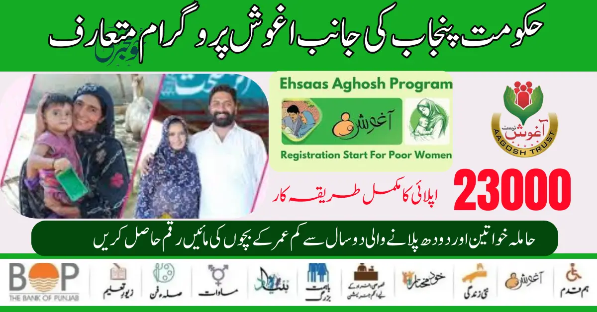 Agosh Program Eligibility Criteria And Payment Distribution 23000 Detail For Women's 